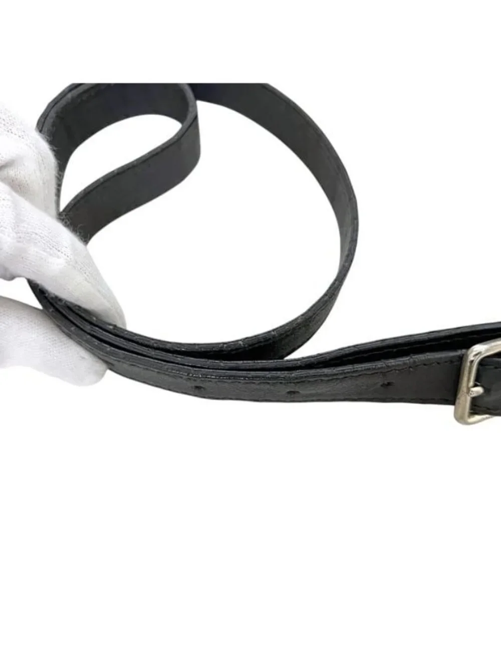 Gucci Shoulder Bag Guccissima Line Leather Black